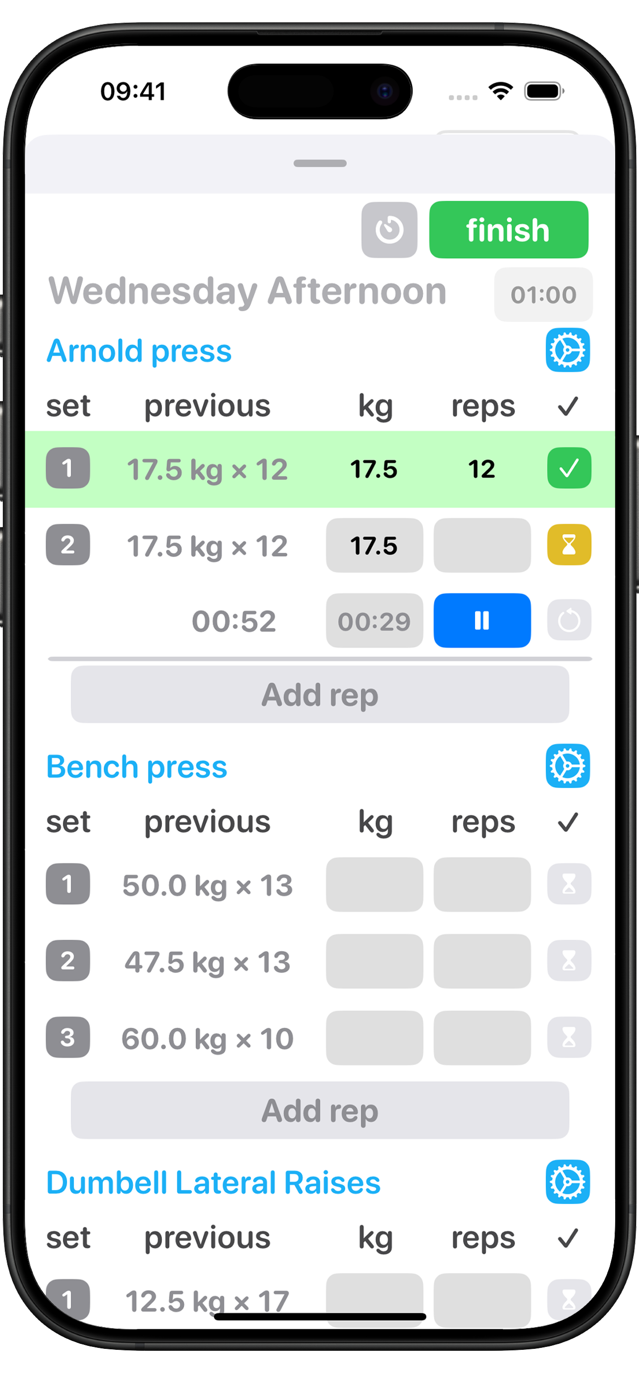 Custom Trackers Screen
